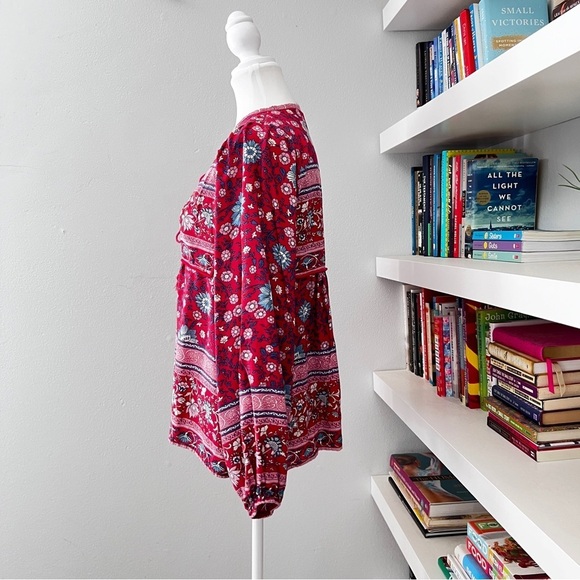 Spell And They Gypsy Folktown Blouse
Wine Vintage Boho Vibe  small - Picture 6 of 16